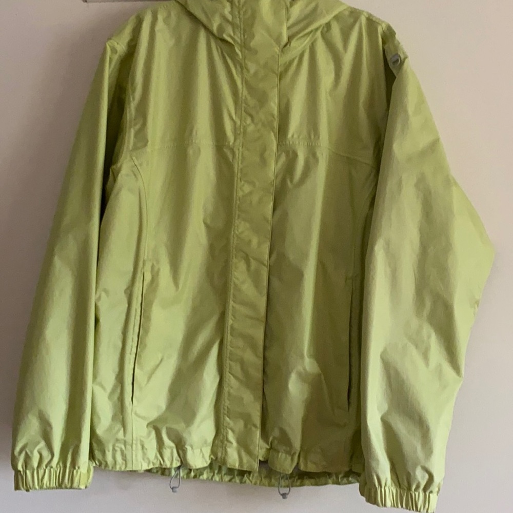 Aeros size Medium, lime green windbreaker.